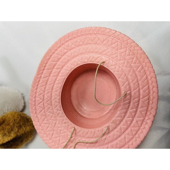 Hush Puppies Dog Stuffed Animal Vintage  Dog Small Plush Puppy With Pink Hat - Picture 8 of 12